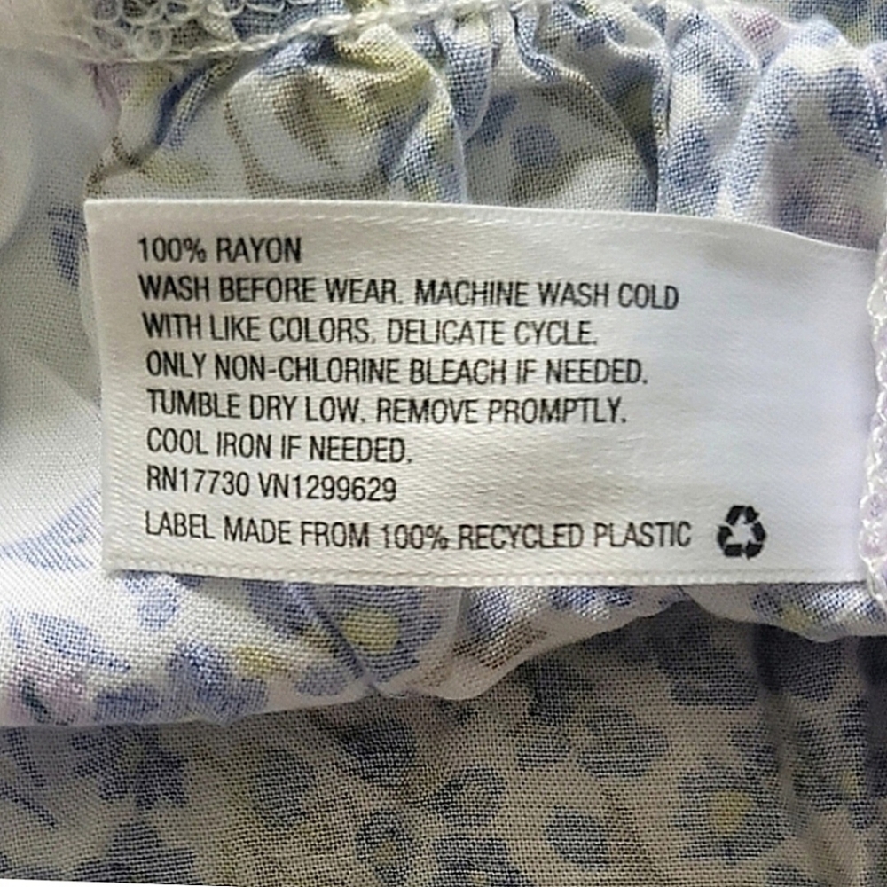 Art Class Girls' L 10/12 Sleeveless Flowy Tiered Maxi Dress Blue & Purple Floral - Picture 9 of 10